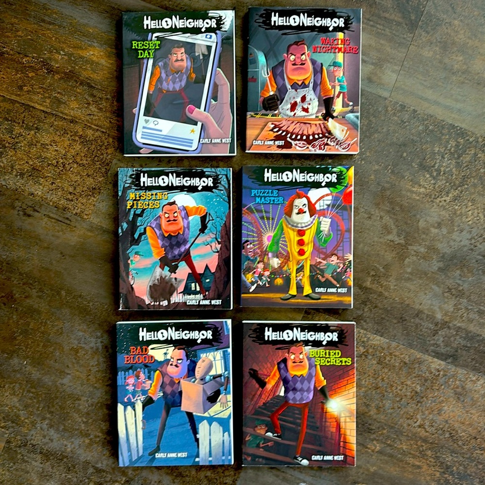 “Hello Neighbor”, by Carly Anne West, SCHOLASTIC 6 book set